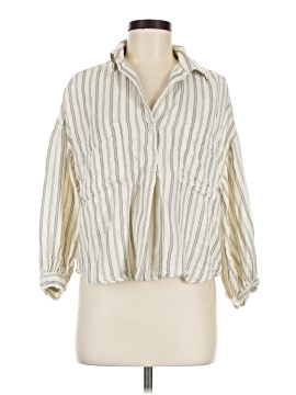 Max Studio 3/4 Sleeve Button Down Shirt
