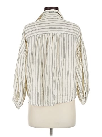 Max Studio 3/4 Sleeve Button-Down Shirt (view 2)