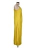 Scoop Solid Yellow Casual Dress Size L - photo 4