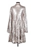 Crown & Ivy Metallic Silver Cocktail Dress Size S - photo 2