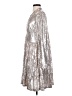 Crown & Ivy Metallic Silver Cocktail Dress Size S - photo 5