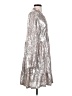 Crown & Ivy Metallic Silver Cocktail Dress Size S - photo 4