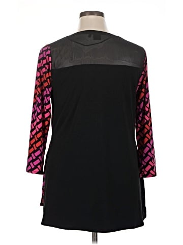 Kaari Blue 3/4 Sleeve T-Shirt (view 2)