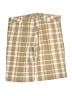 Roxy 100% Cotton Plaid Green Khaki Shorts Size 9 - photo 2