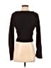 H&M 100% Polyester Black Long Sleeve Top Size XS - photo 2