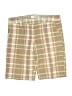 Roxy 100% Cotton Plaid Green Khaki Shorts Size 9 - photo 1