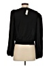 Express 100% Recycled Polyester Black Long Sleeve Blouse Size S - photo 2