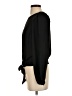 Express 100% Recycled Polyester Black Long Sleeve Blouse Size S - photo 5