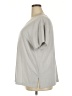 Cuddl Duds Solid Silver Short Sleeve T-Shirt Size 2X - photo 5