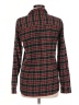 Ellos Plaid Black Long Sleeve Button-Down Shirt Size M - photo 2