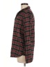 Ellos Plaid Black Long Sleeve Button-Down Shirt Size M - photo 5