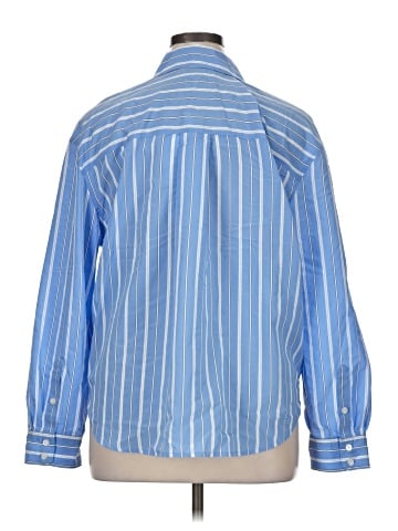 Madewell Drapey Oversized Boyshirt in Stripe (view 2)