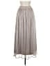 Dress Forum 100% Polyester Metallic Silver Casual Skirt Size M - photo 2