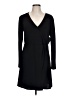 Nine West Solid Black Casual Dress Size L - photo 1