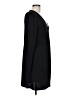 Nine West Solid Black Casual Dress Size L - photo 4