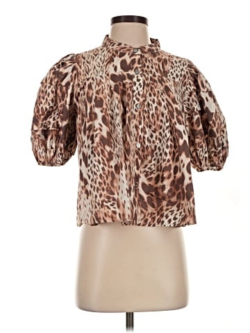 Olivaceous Short Sleeve Blouse (view 1)