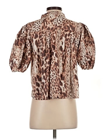 Olivaceous Short Sleeve Blouse (view 2)