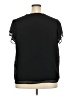 CeCe 100% Polyester Black Short Sleeve Blouse Size 2X - photo 2