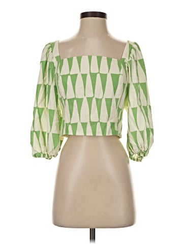 Maison d' Amelie 3/4 Sleeve Blouse (view 1)