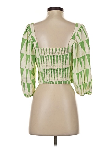 Maison d' Amelie 3/4 Sleeve Blouse (view 2)