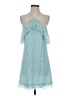Francesca's 100% Polyester Teal Cocktail Dress Size S - photo 1