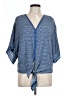 Max Studio 100% Rayon Blue 3/4 Sleeve Blouse Size L - photo 1