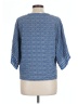 Max Studio 100% Rayon Blue 3/4 Sleeve Blouse Size L - photo 2