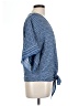 Max Studio 100% Rayon Blue 3/4 Sleeve Blouse Size L - photo 4