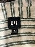 Gap Stripes Silver 3/4 Sleeve Button-Down Shirt Size M - photo 7
