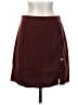 Unbranded 100% Polyester Solid Burgundy Casual Skirt Size S - photo 1