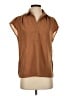 Max Studio 100% Polyester Houndstooth Brown Sleeveless Blouse Size XS - photo 1