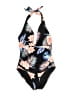 DKNY Print Black One Piece Swimsuit Size M - photo 1