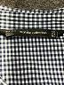 Zara Houndstooth Blue 3/4 Sleeve Button-Down Shirt Size L - photo 7