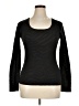 Three Dots Black Long Sleeve Top Size XL - photo 1