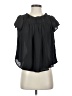 LUCCA 100% Polyester Black Short Sleeve Blouse Size S - photo 1