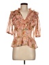 Zara Pink 3/4 Sleeve Blouse Size M - photo 1