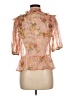 Zara Pink 3/4 Sleeve Blouse Size M - photo 2