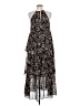 Lost + Wander 100% Polyester Paisley Black Casual Dress Size S - photo 2