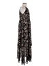 Lost + Wander 100% Polyester Paisley Black Casual Dress Size S - photo 4