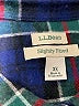 L.L.Bean 100% Cotton Plaid Blue Long Sleeve Button-Down Shirt Size 3X - photo 7