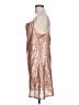 Assorted Brands 100% Polyester Metallic Silver Cocktail Dress Size L - photo 5