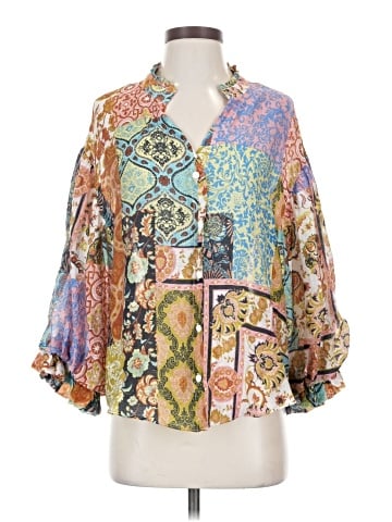 Fate 3/4 Sleeve Blouse (view 1)