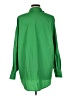Style 100% Polyester Solid Green Long Sleeve Blouse Size L - photo 2