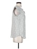 Silk Land Silver Short Sleeve Blouse Size S - photo 4