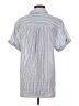 Madewell 100% Cotton Stripes White Short Sleeve Button-Down Shirt Size XXS - photo 2