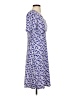 MICHAEL Michael Kors Print Blue Casual Dress Size S - photo 4