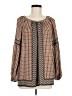 Max Studio 100% Polyester Brown Long Sleeve Blouse Size M - photo 1
