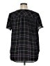 Torrid 100% Polyester Black Short Sleeve Blouse Size 1X Plus (1) - photo 2