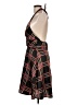Connection 18 100% Polyester Plaid Black Cocktail Dress Size L - photo 5