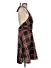 Connection 18 100% Polyester Plaid Black Cocktail Dress Size L - photo 4